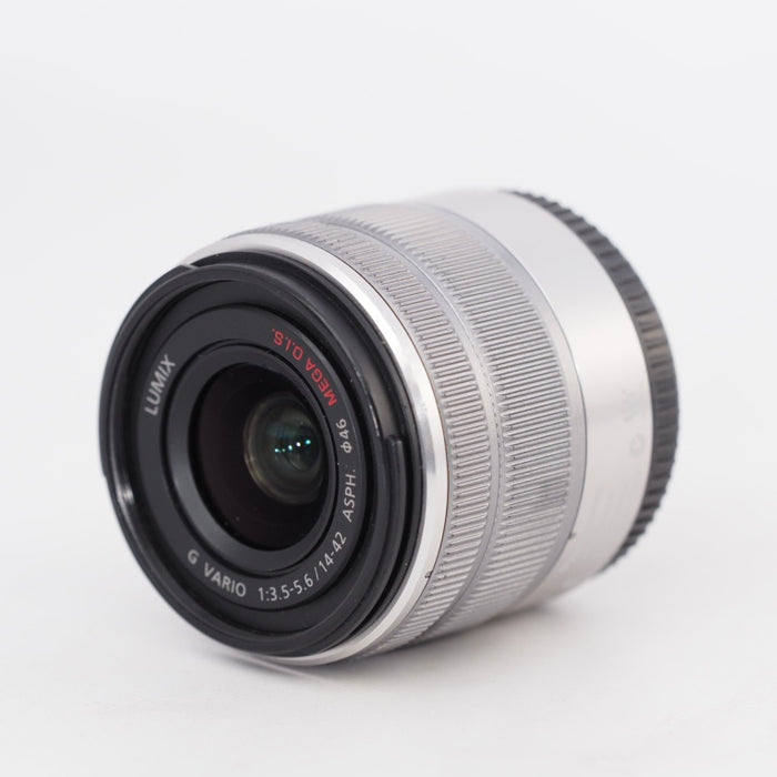 Panasonic パナソニック LUMIX G VARIO 14-42mm/F3.5-5.6 II ASPH./MEGA O.I.S. シルバー H-FS1442A-S 標準ズームレンズ マイクロフォーサーズ用 #13187