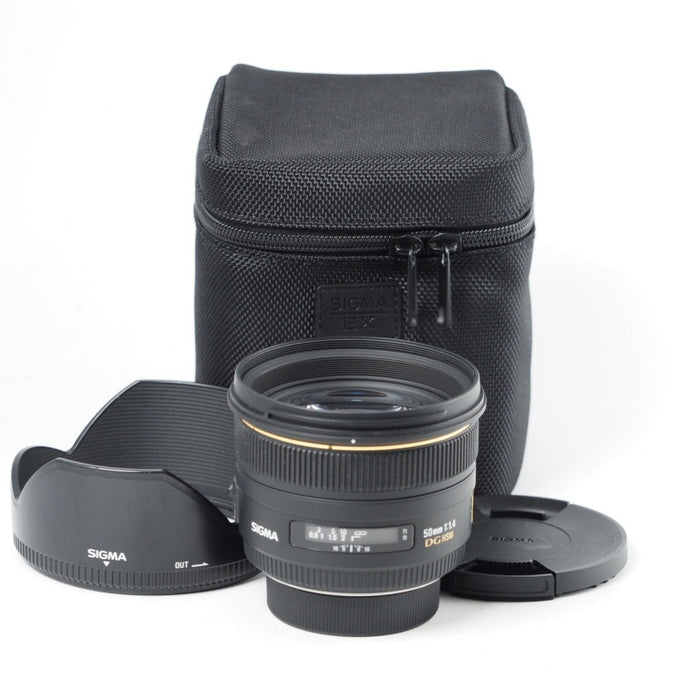 SIGMA 50mm F1.4 EX DG HSM ニコン Fマウント用 フルサイズ対応 310554 シグマ AF 単焦点標準レンズ #14661
