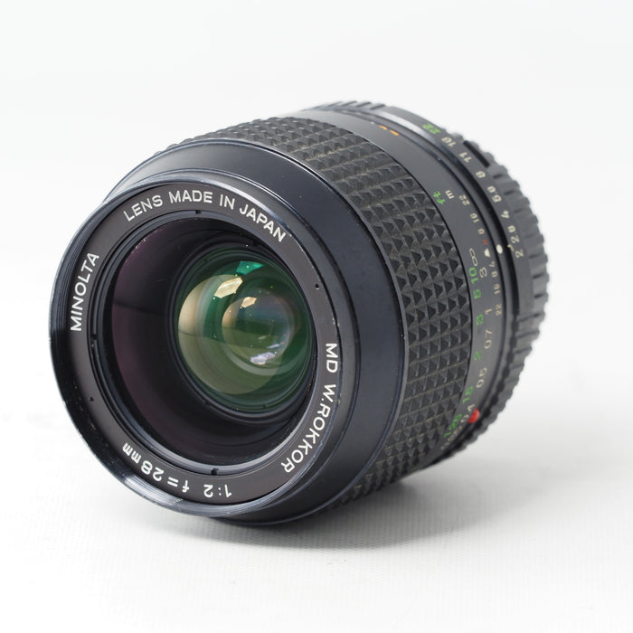 MINOLTA New MD 28mm F2 単焦点 広角レンズ MDマウント #15904