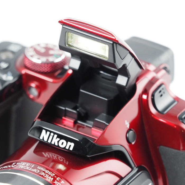 Nikon COOLPIX P600 光学60倍 1600万画素 レッド ニコン コンパクト