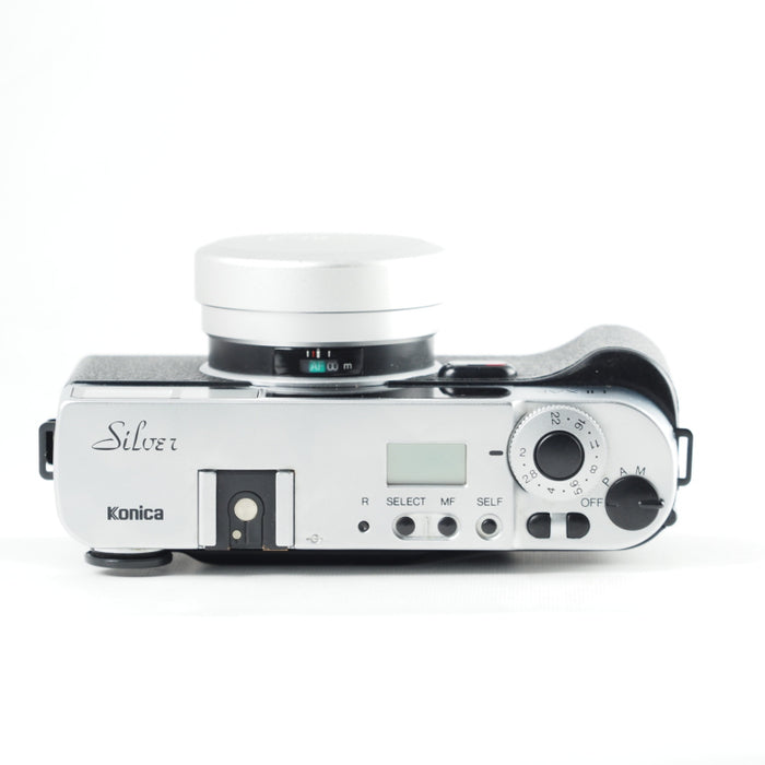 KONICA コニカ HEXAR シルバー QD コンパクトフィルムカメラ クォーツデート #13882