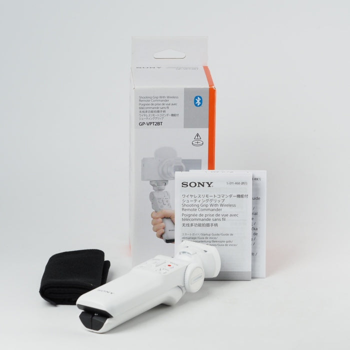 SONY ソニー ワイヤレスリモートコマンダー機能付 シューティンググリップ GP-VPT2BT W ホワイト #14066