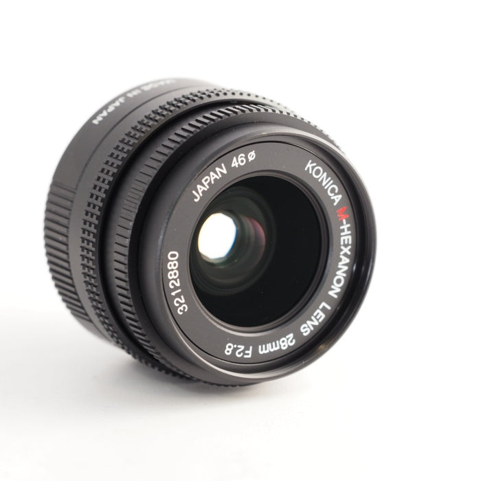 KONICA M-HEXANON LENS 28mm F2.8 フード Leica Mマウント コニカ ヘキサノン #13565