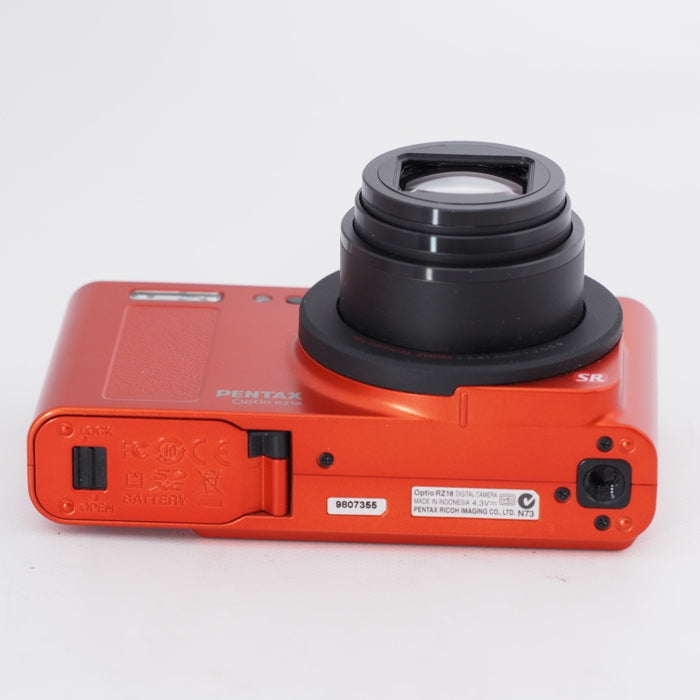 PENTAX ペンタックス デジタルカメラ Optio RZ18(メタリックオレンジ)1600万画素 25mm 光学18倍 小型軽量 OPTIORZ18OR #10449