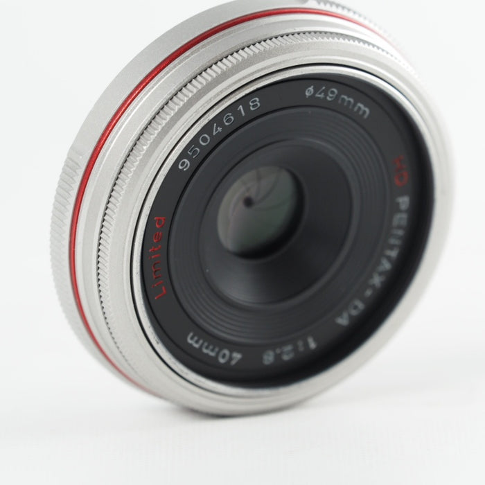 ペンタックス HD PENTAX-DA 40mm F2.8 Limited シルバー 軽量 薄型 パンケーキレンズ, DA リミテッド 21400 #13805