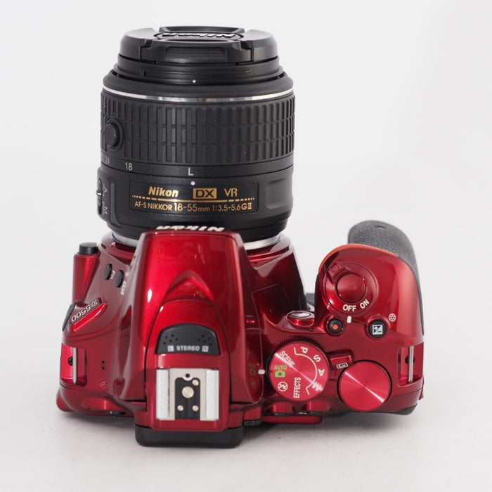 Nikon デジタル一眼レフカメラ D5500 18-55 VRII レンズキット レッド 2416万画素 3.2型液晶 タッチパネル D5500LK18-55RD #13457