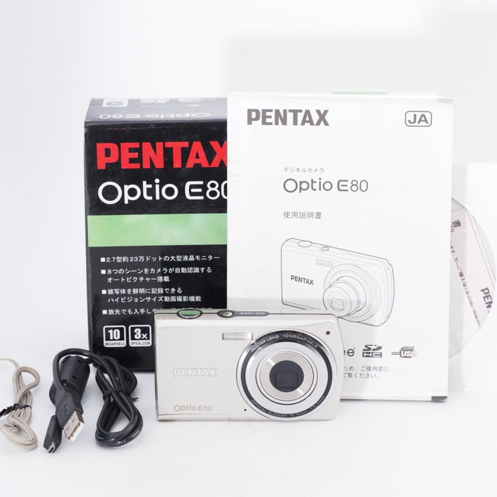 PENTAX ペンタックス デジタルカメラ Optio E80 1000万画素 光学3倍ズーム 単三電池仕様 OPTIOE80 #11049