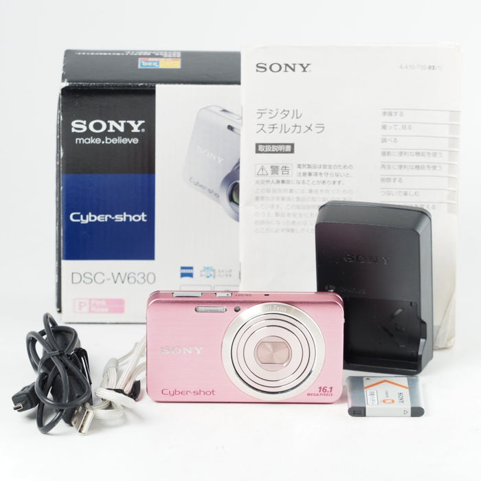 SONY Cyber-Shot W630 ピンク (1610万CCD/光学x5) ソニー サイバーショット DSC-W630 (P)  #14507