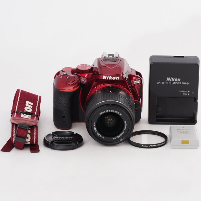 Nikon デジタル一眼レフカメラ D5500 18-55 VRII レンズキット レッド 2416万画素 3.2型液晶 タッチパネル D5500LK18-55RD #13457