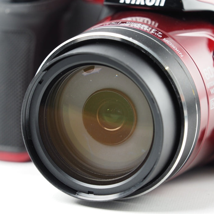 Nikon COOLPIX P600 光学60倍 1600万画素 レッド ニコン コンパクト