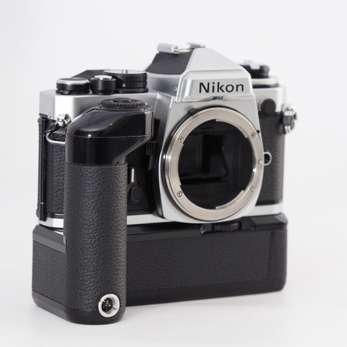 Nikon ニコン フィルム一眼レフ FE2 シルバー ボディ + モータードライブ MD-12 #13315