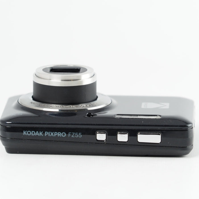 KODAK コダック PIXPRO FZ55-BK 16MP コンパクトデジタルカメラ 光学5倍ズーム 広角 28mm 2.7インチ液晶画面 ブラック #13652