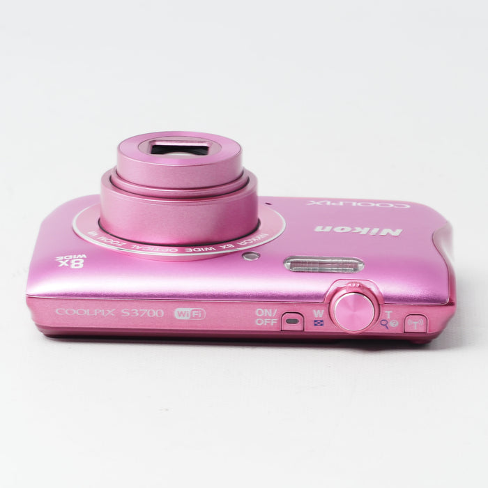 Nikon COOLPIX S3700 ピンク 光学8倍ズーム 2005万画素 S3700PK #16007