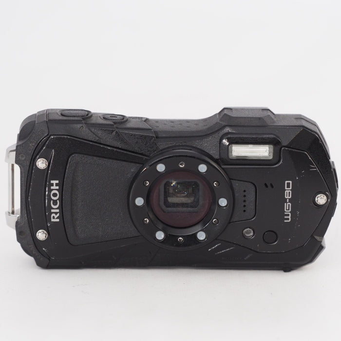 RICOH WG-80 BLACK リコー本格防水デジタルカメラ 14m防水 1.6m耐衝撃 防塵 -10℃耐寒 WG80 #13341