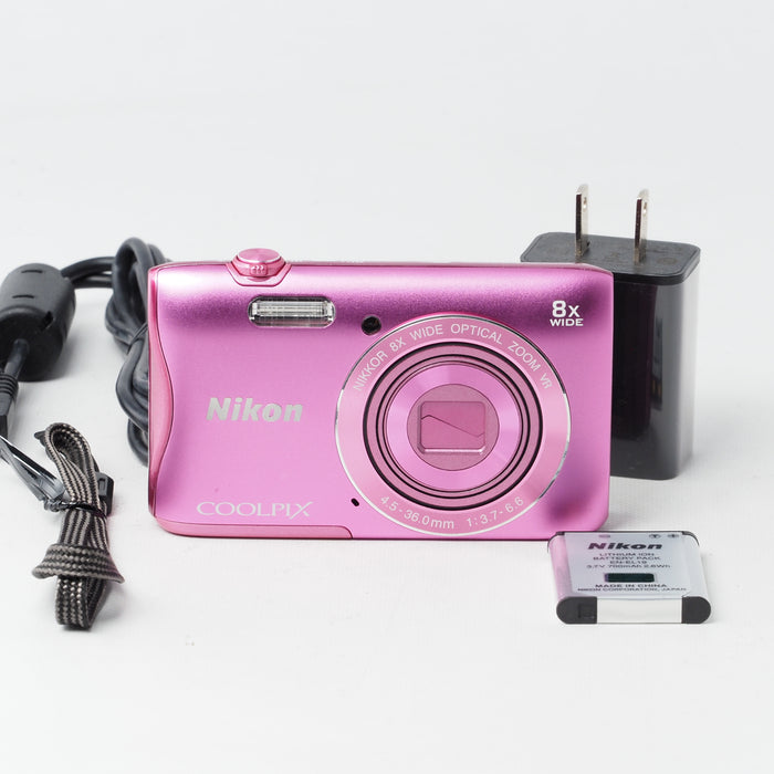 Nikon COOLPIX S3700 ピンク 光学8倍ズーム 2005万画素 S3700PK #16007