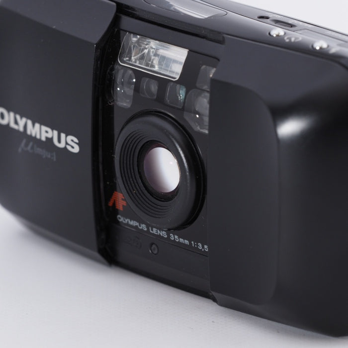 OLYMPUS オリンパス μ [mju:] ミュー 単焦点レンズ 35mm 1:3.5 ブラック コンパクトフィルムカメラ #9331
