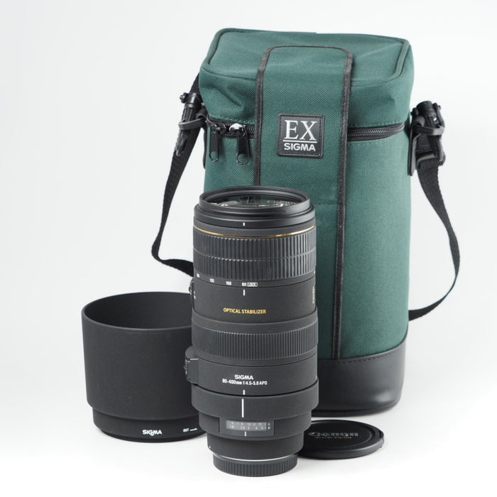 SIGMA シグマ 80-400mm F4.5-5.6 APO EX DG OS Canon EFマウント 望遠ズームレンズ #14390