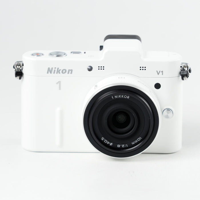 ニコン ミラーレス一眼カメラ Nikon 1 V1 薄型レンズキット ホワイト N1 V1ULK WH #14483