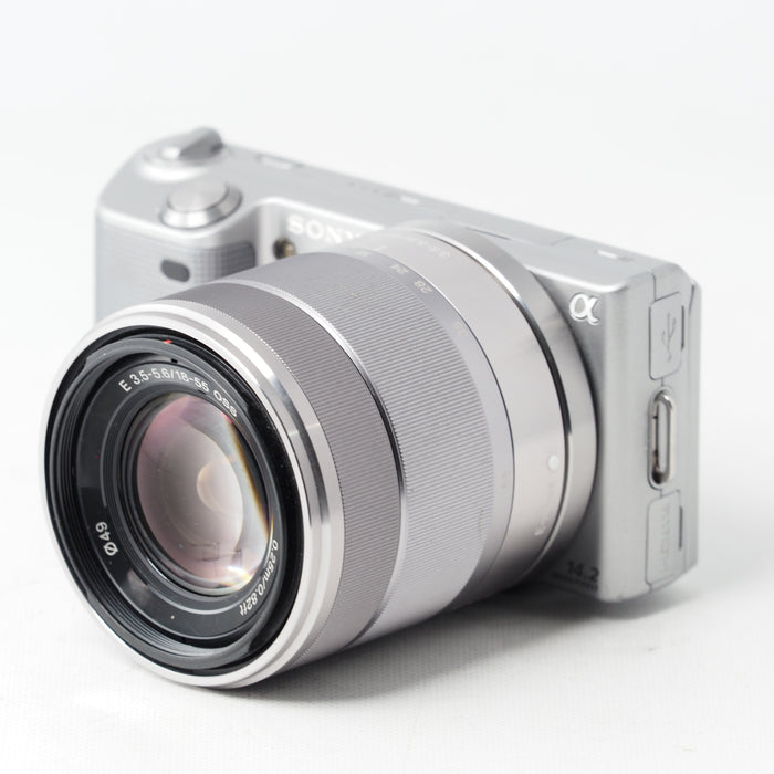 SONY ソニー  デジタル一眼α NEX-5 ズームレンズキット シルバー NEX-5K/S #14690