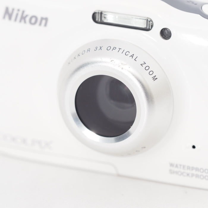 Nikon ニコン デジタルカメラ S32 防水 1300万画素 ホワイト S32WH #12951