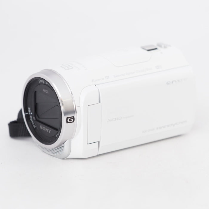 SONY ビデオカメラ Handycam HDR-CX680 ホワイト 内蔵メモリー64GB 光学ズーム30倍 HDR-CX680 W #13064