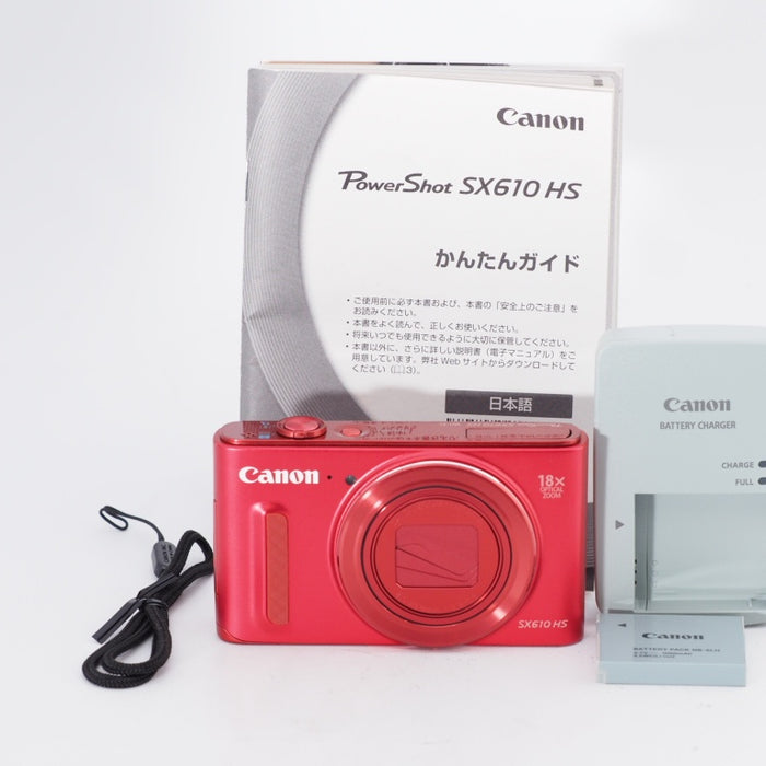 Canon キヤノン デジタルカメラ PowerShot SX610 HS レッド 光学18倍ズーム PSSX610HS(RE) #10999