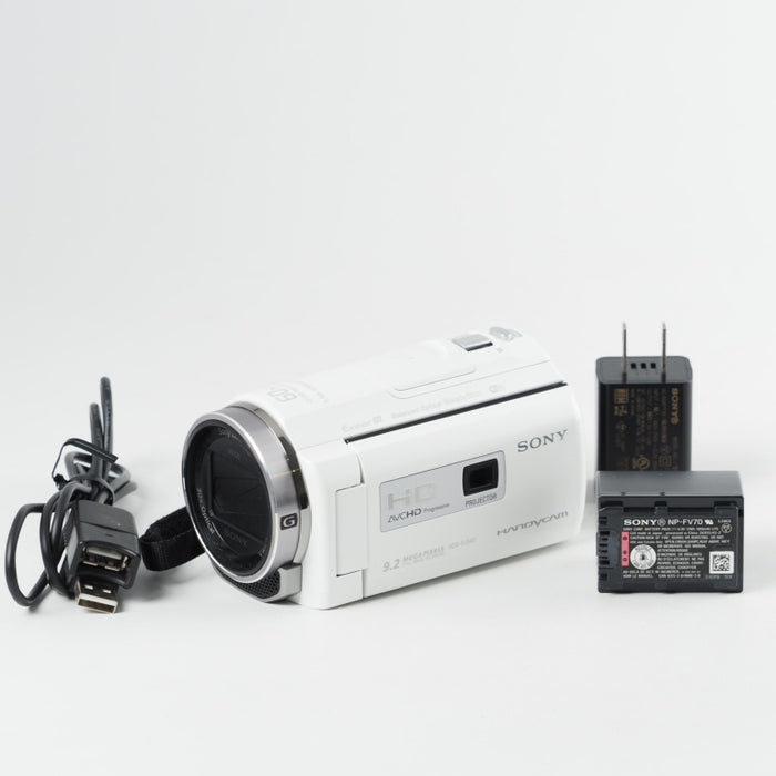 SONY ビデオカメラ Handycam PJ540 内蔵メモリ32GB ホワイト HDR-PJ540/W #13690