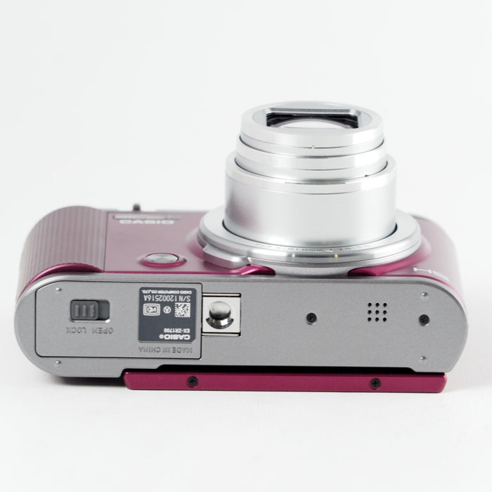 CASIO デジタルカメラ EXILIM EX-ZR1700WR 自分撮りチルト液晶 Wi-Fi/Bluetooth搭載 ワインレッド #13689