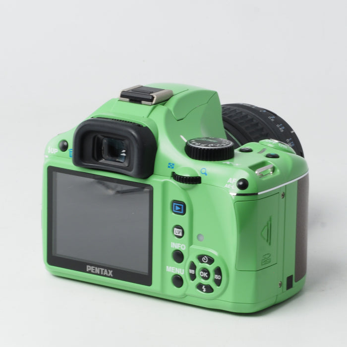 PENTAX K-X Kx 18-55mm レンズキット オーダーカラー ホワイト×グリーン #14931