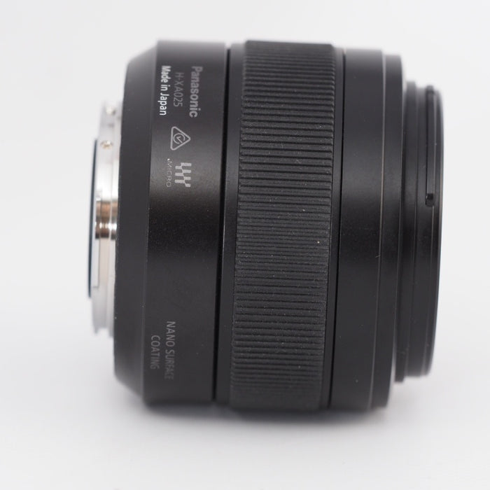 Panasonc パナソニック 標準単焦点レンズ マイクロフォーサーズ用 ルミックス LEICA DG SUMMILUX 25mm/F1.4 II ASPH. ブラック H-XA025 #13131