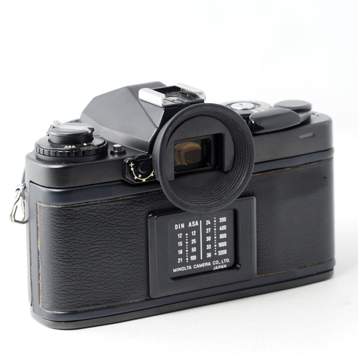 Minolta フィルム一眼レフ XD-S ブラック MD W.ROKKOR 28mm f2.8 レンズ #15883
