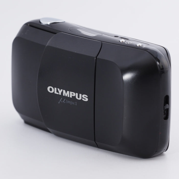 OLYMPUS オリンパス μ [mju:] ミュー 単焦点レンズ 35mm 1:3.5 ブラック コンパクトフィルムカメラ #9331