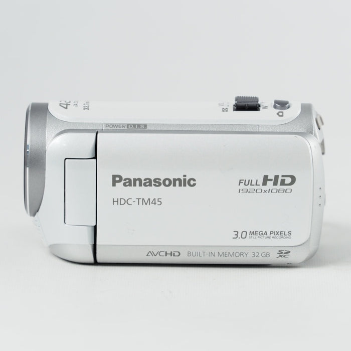 Panasonic デジタルハイビジョンビデオカメラ TM45 内蔵メモリー32GB クリアホワイト HDC-TM45-W #14454