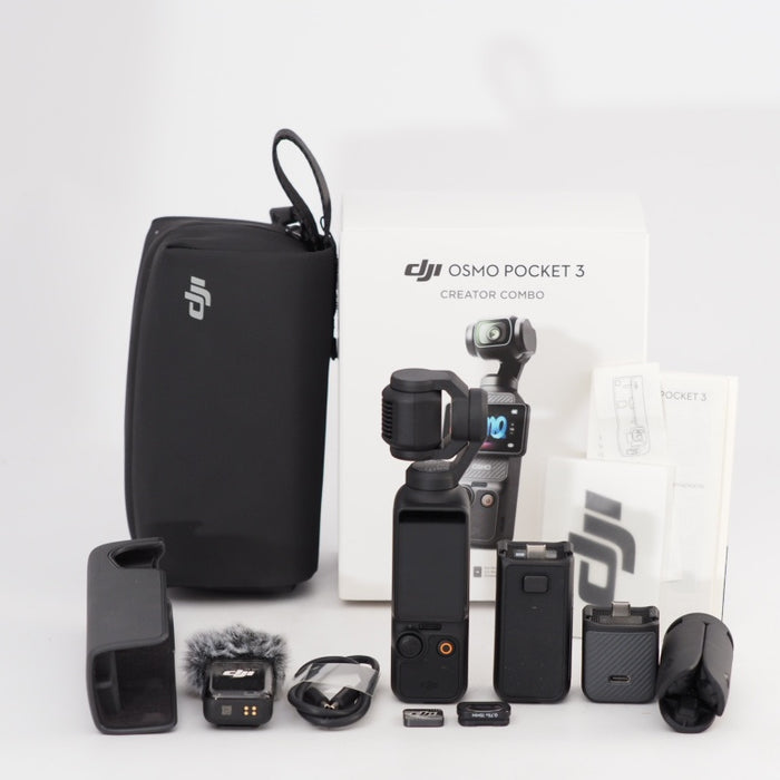 DJI vlogカメラ Osmo Pocket 3 クリエイターコンボ 1インチCMOS 4K 120fps 動画対応 3軸スタビライザー ジンバル アクションカメラ デジカメ 顔 被写体トラッキング 高速フォーカス マイク同梱 #13335