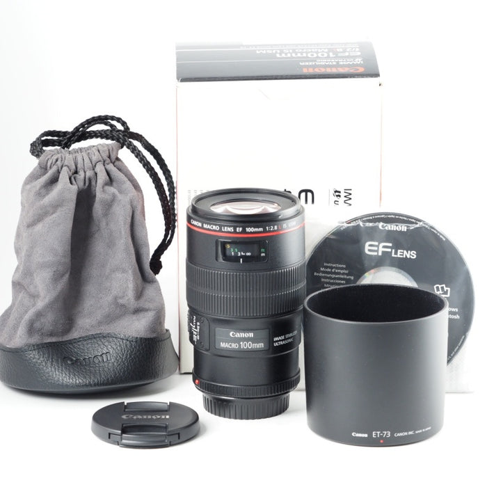 Canon キヤノン単焦点マクロレンズ EF100mm F2.8L マクロ IS USM フルサイズ対応 #14192