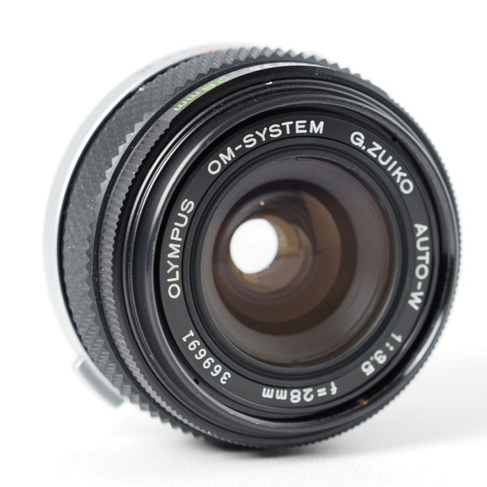 OLYMPUS OM-SYSTEM G.ZUIKO Auto-W 28mm f3.5 オリンパス OMマウント 専用ケースつき #14607