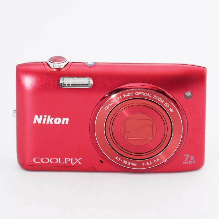 Nikon ニコン コンパクトデジタルカメラ COOLPIX S3500 光学7倍ズーム 有効画素数 2005万画素 ラズベリーレッド S3 — カメラ 本舗