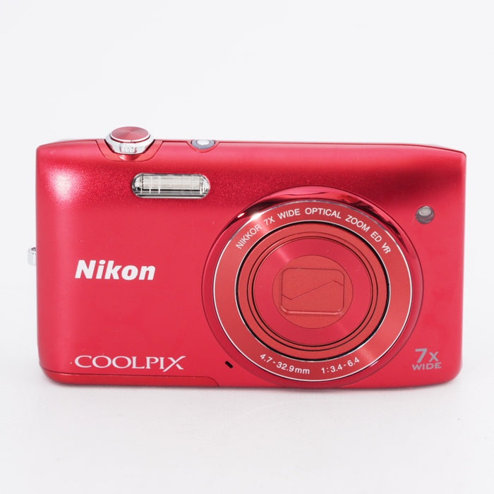 Nikon ニコン コンパクトデジタルカメラ COOLPIX S3500 光学7倍ズーム 有効画素数 2005万画素 ラズベリーレッド S3 —  カメラ本舗