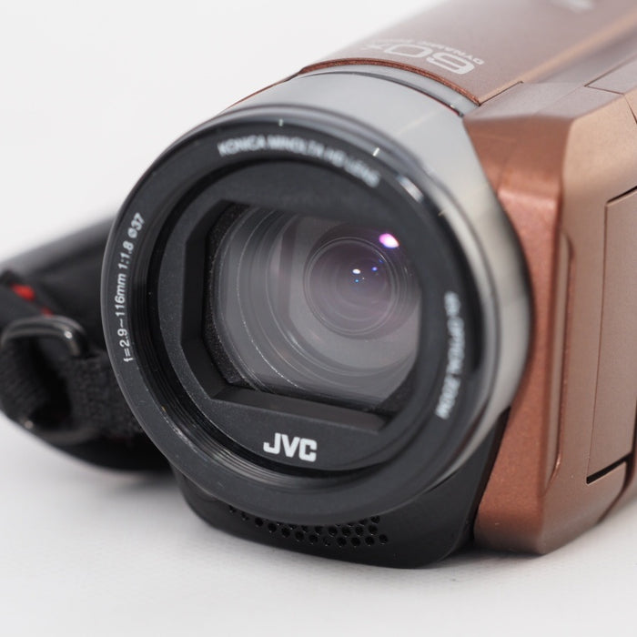 JVC ビデオカメラ Everio R 防水5m 防塵仕様 耐低温 耐衝撃 内蔵メモリー32GB ライトブラウン GZ-R400-T #12941