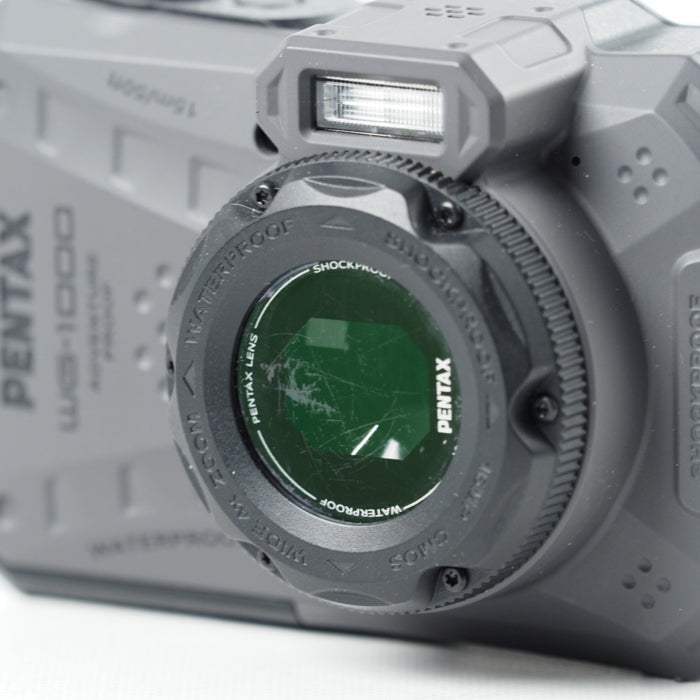PENTAX ペンタックス WG-1000 グレー 本格防水デジタルカメラ 15m防水 (連続1時間) 2m耐衝撃 防塵仕様 2153 #11839