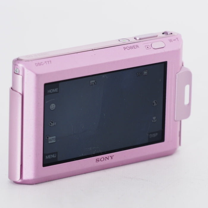 SONY ソニー デジタルカメラ Cyber-Shot サイバーショット T77 (1010万画素/光学x4/3.0型タッチパネル液晶) ピンク DSC-T77/P  #11790
