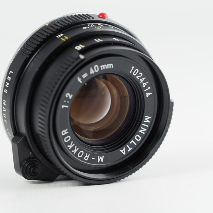 MINOLTA ミノルタ M-ROKKOR 40mm f/2 Lens Leica Mマウント CL CLE #13663
