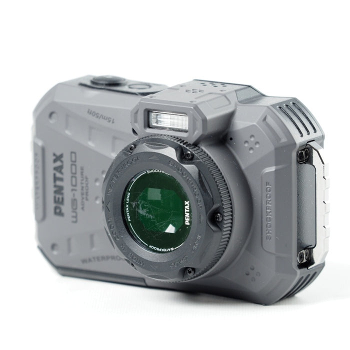 PENTAX ペンタックス WG-1000 グレー 本格防水デジタルカメラ 15m防水 (連続1時間) 2m耐衝撃 防塵仕様 2153 #11839