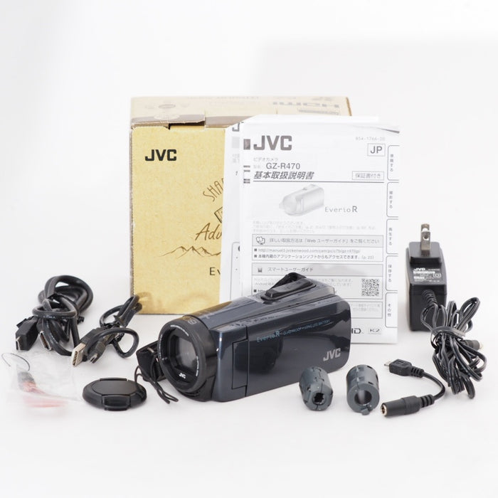 JVCKENWOOD JVC ビデオカメラ Everio R 防水 防塵 32GB アイスグレー GZ-R470-H #13205