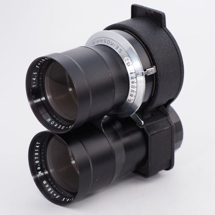 Mamiya マミヤ MAMIYA-SEKOR SUPER 1:4.5 f=180mm 二眼レフ カメラ レンズ ケース #9280