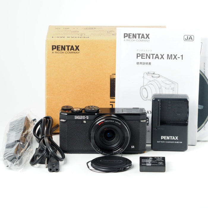 PENTAX ペンタックス デジタルカメラ MX-1 クラシックブラック 1/1.7インチ大型CMOSセンサー F1.8大口径レンズ MX1BK #13782