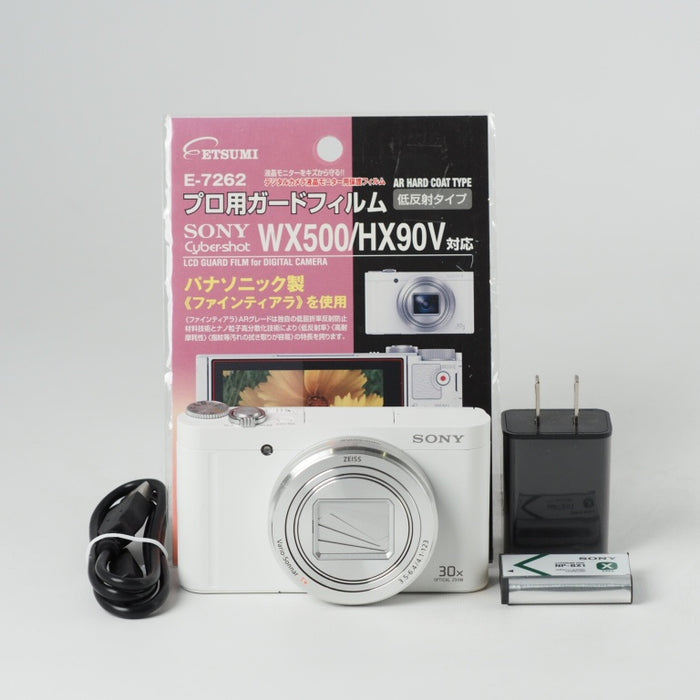 SONY Cyber-shot WX500 光学30倍ズーム 1820万画素 ホワイト DSC-WX500 WC #13610