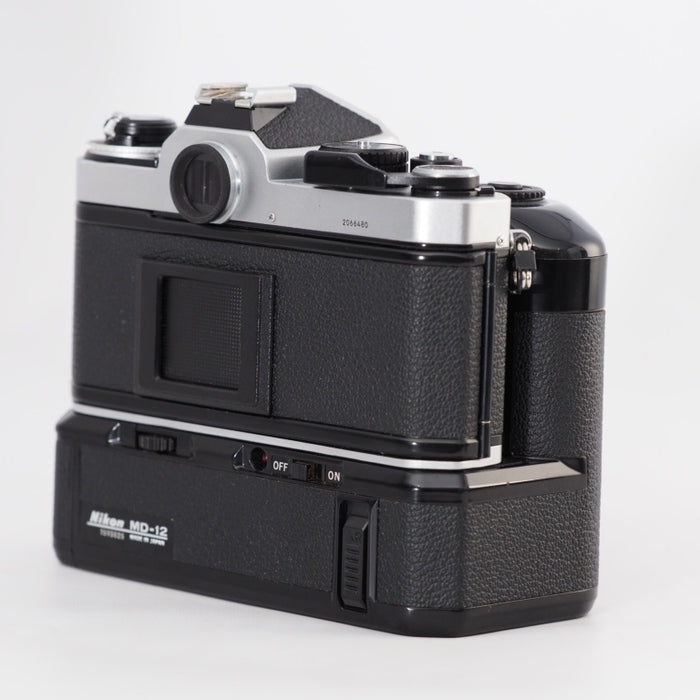 Nikon ニコン フィルム一眼レフ FE2 シルバー ボディ + モータードライブ MD-12 #13315
