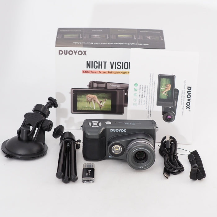 DUOVOX ナイトビジョン MATE NIGHT VISION 2K 写真 録画 ドライブレコーダー  フルカラー 夜間をまるで昼間のように観測可能 カメラ機能付き #13456