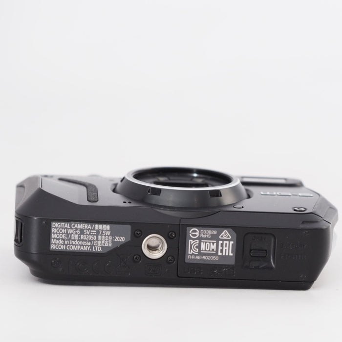 RICOH WG-6 ブラック 本格防水カメラ 20メートル防水 耐衝撃 防塵 耐寒 2000万画素 #13330
